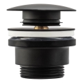 REA-A5216 - Bottenventil CLICK-CLACK för tvättställ Ø 6,4 cm, svart