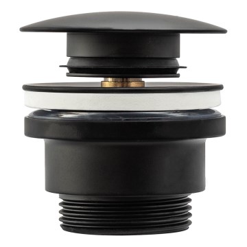 REA-A5216 - Bottenventil CLICK-CLACK för tvättställ Ø 6,4 cm, svart