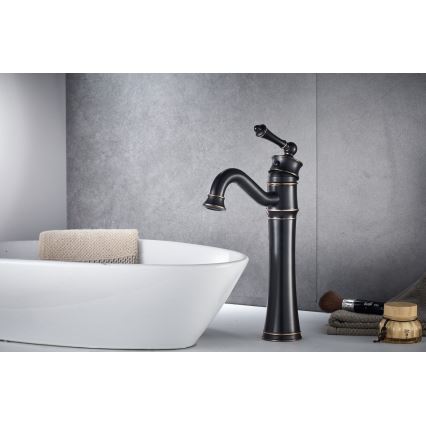 REA-B0227 - Tvättställsblandare VINTAGE OLD 31 cm svart