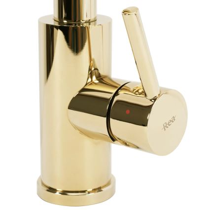 REA-B0669 - Köksblandare med utdragbar handdusch FRESH 39,5 cm guld