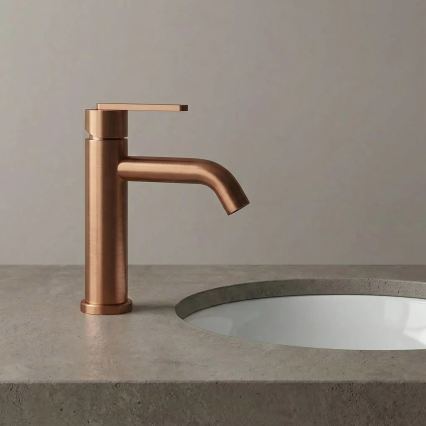 REA-B0970 - Tvättställsblandare ONTARIO 17,5 cm i borstad koppar