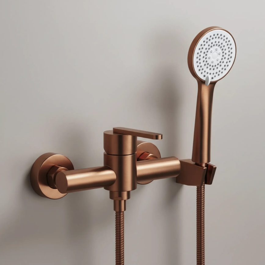 REA-B0974 - Duschset med blandare ONTARIO i koppar
