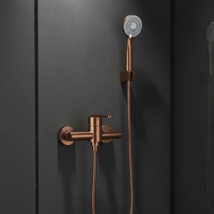 REA-B0974 - Duschset med blandare ONTARIO i koppar