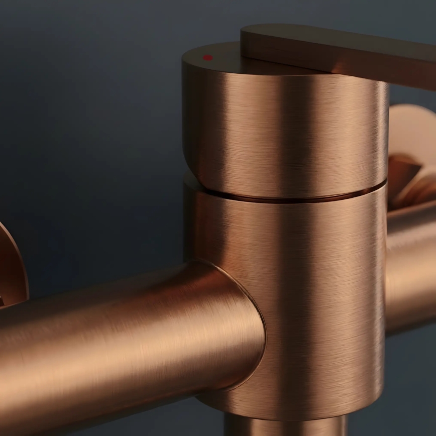 REA-B0974 - Duschset med blandare ONTARIO i koppar