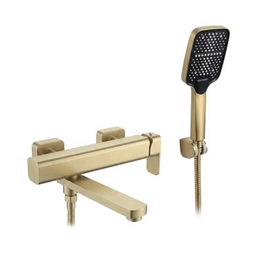 REA-B0979 - ARLO badkarsset i borstat guld
