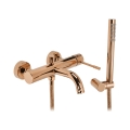 REA-B0980 - Badkarsset LUNGO DIAMOND i borstad koppar