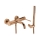REA-B0980 - Badkarsset LUNGO DIAMOND i borstad koppar