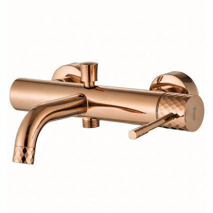 REA-B0980 - Badkarsset LUNGO DIAMOND i borstad koppar