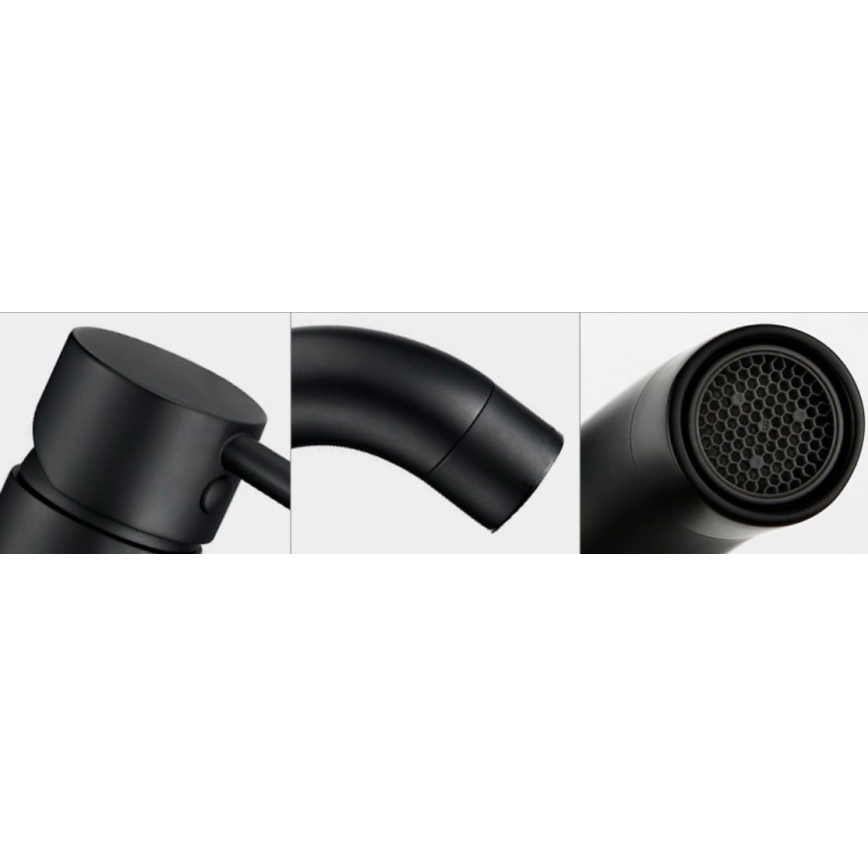 REA-B4102 - Tvättställsblandare LUNGO 16,5 cm svart