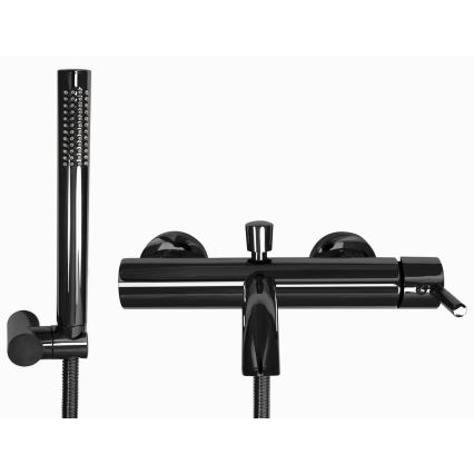 REA-B4422 - Badkarsset LUNGO i blank svart