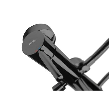 REA-B4422 - Badkarsset LUNGO i blank svart