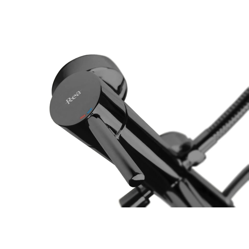 REA-B4422 - Badkarsset LUNGO i blank svart