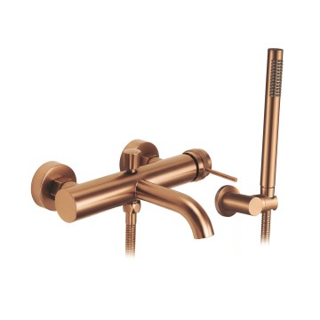 REA-B4567 - Badkarsset LUNGO borstad koppar
