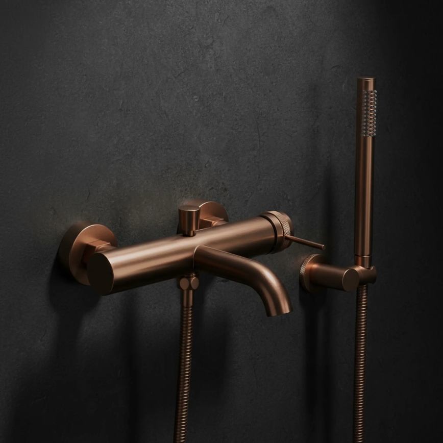 REA-B4567 - Badkarsset LUNGO borstad koppar