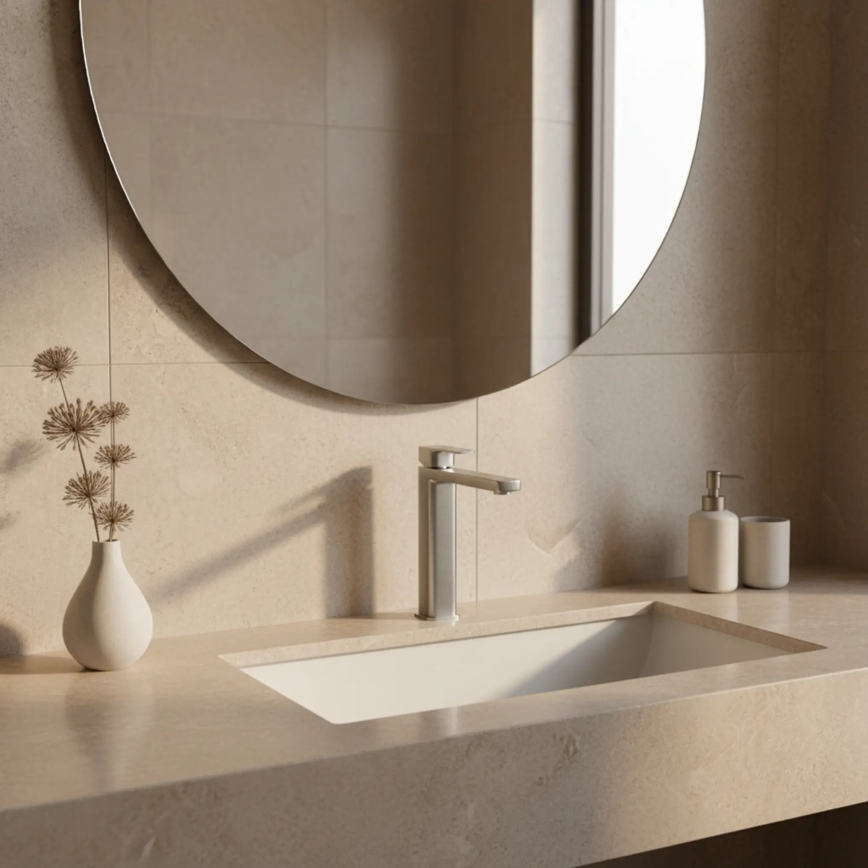 REA-B4588 - Tvättställsblandare ARLO 30 cm nickel