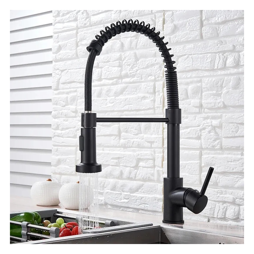 REA-B4820 - Diskbänksblandare med utdragbar pip COLIN 42,5 cm svart