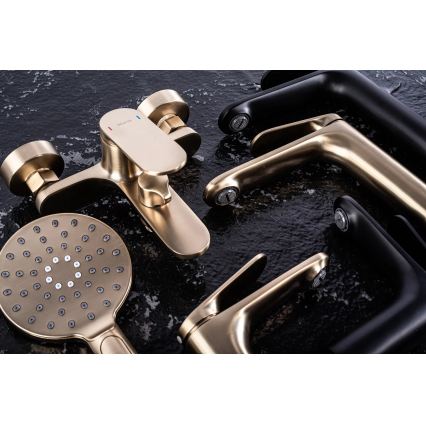 REA-B4896 - Tvättställsblandare MARCO 27,5 cm svart
