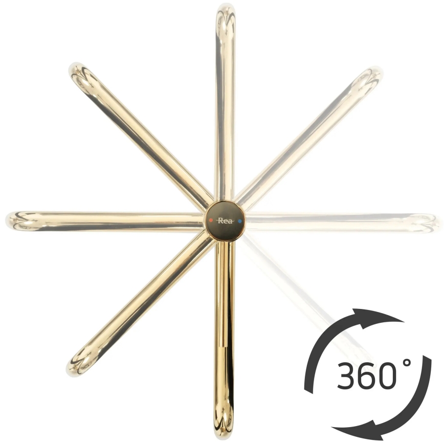REA-B5002 - Tvättställsblandare LUGANO 34 cm, guld