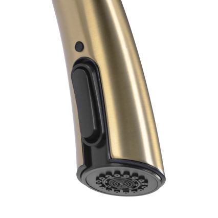 REA-B5312 - Köksblandare ROSS 43 cm med utdragbar handdusch, borstad guldfinish