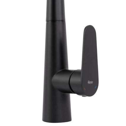 REA-B5313 - Köksblandare med utdragbar handdusch ROSS 43 cm svart