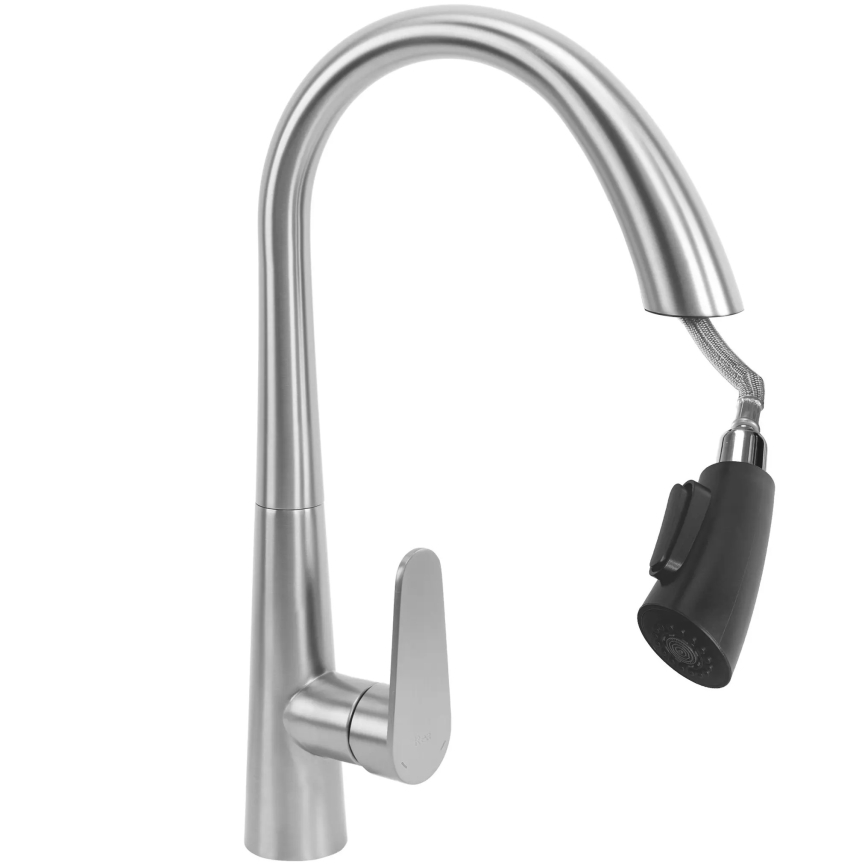 REA-B5314 - Köksblandare med utdragsdusch ROSS 43 cm nickel