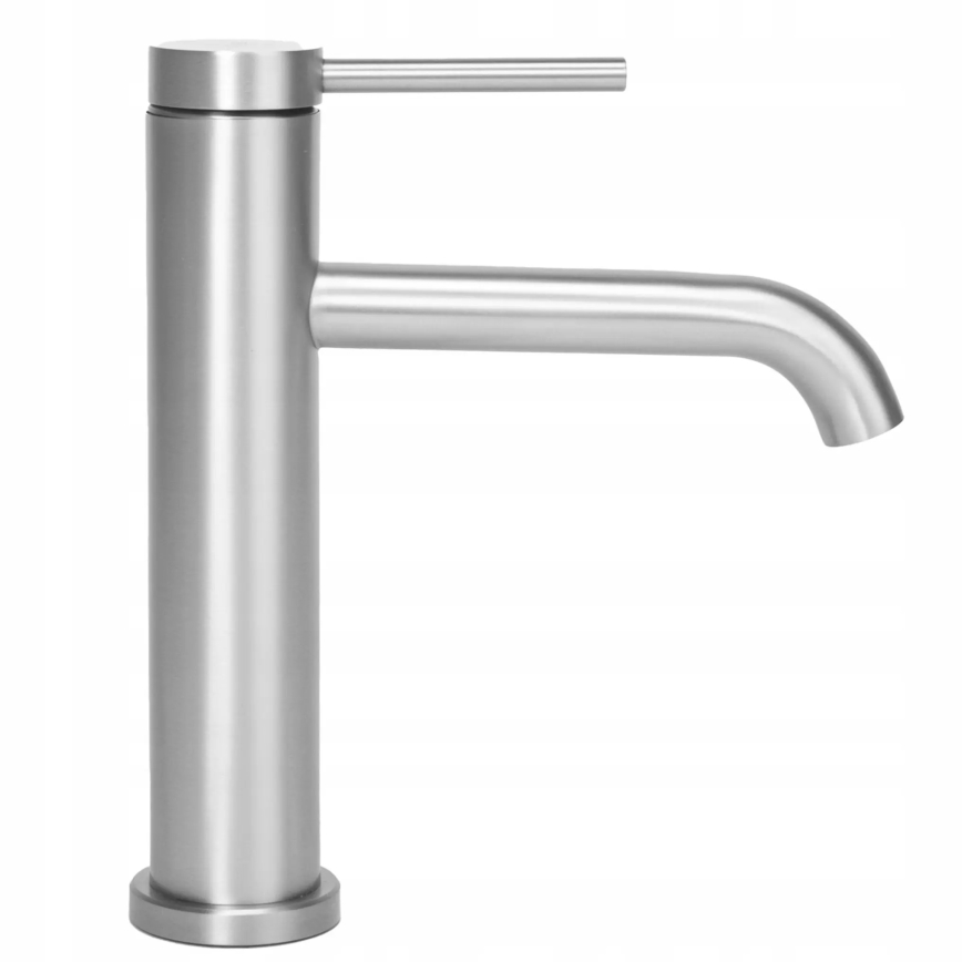 REA-B5324 - Tvättställsblandare CLIF 20,5 cm borstat stål