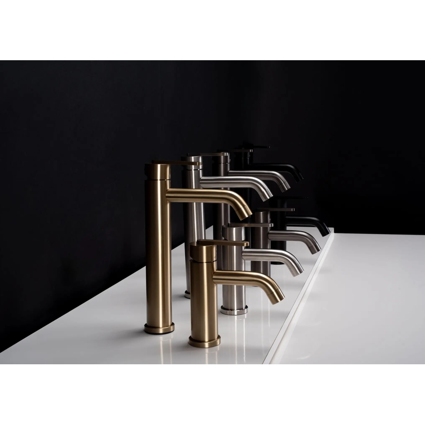 REA-B5509 - Tvättställsblandare ONTARIO 30 cm, borstad guld