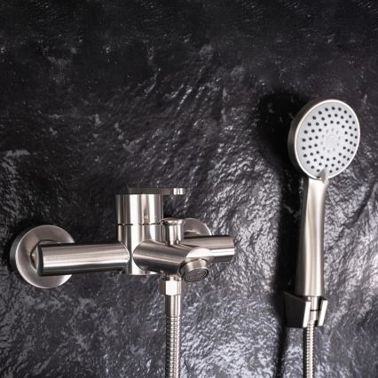 REA-B5514 - ONTARIO badkarsset med blandare i borstat stål