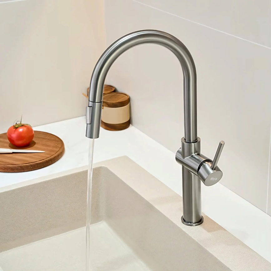 REA-B6330 - Köksblandare med utdragbar handdusch FRESH 45 cm nickel