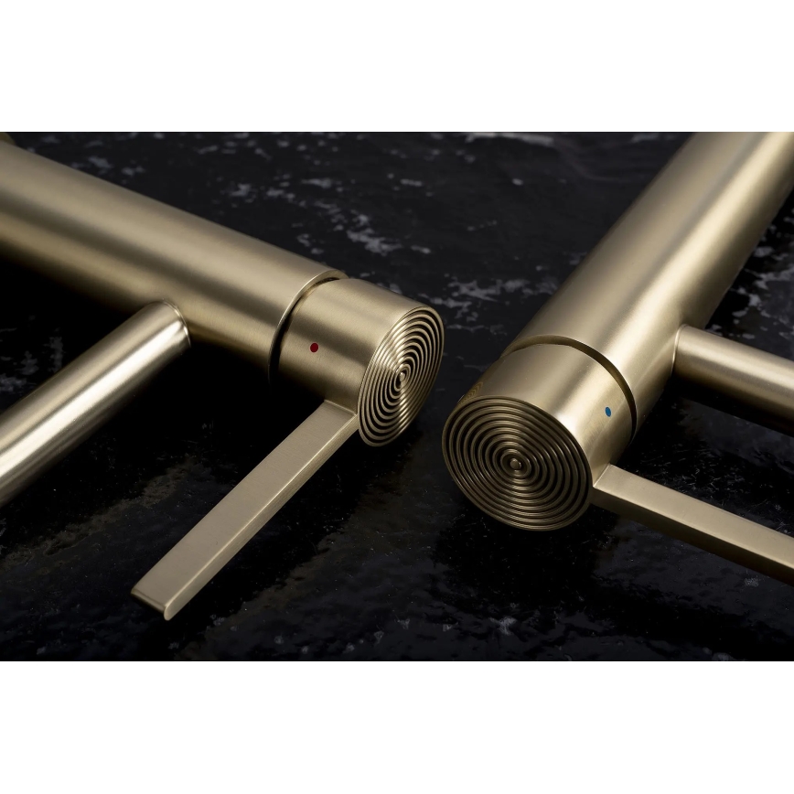 REA-B6444 - Tvättställsblandare FOSTER 18,2 cm i guld