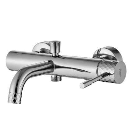 REA-B6447 - Badkarsset LUNGO DIAMOND i blank krom