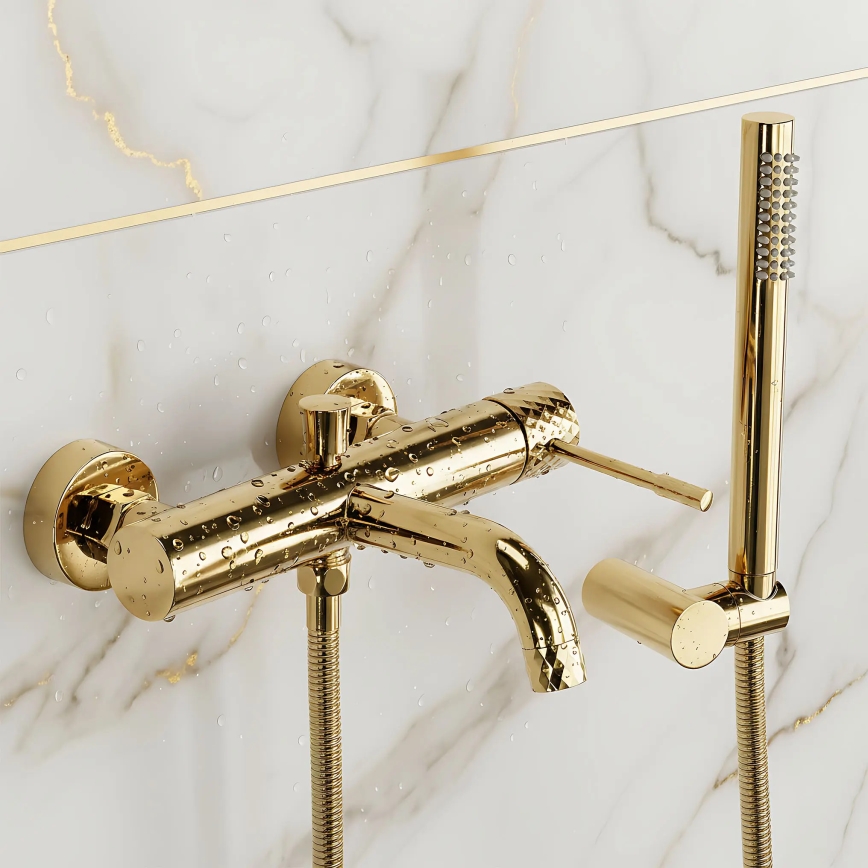 REA-B6448 - Badkarsset LUNGO DIAMOND i guld