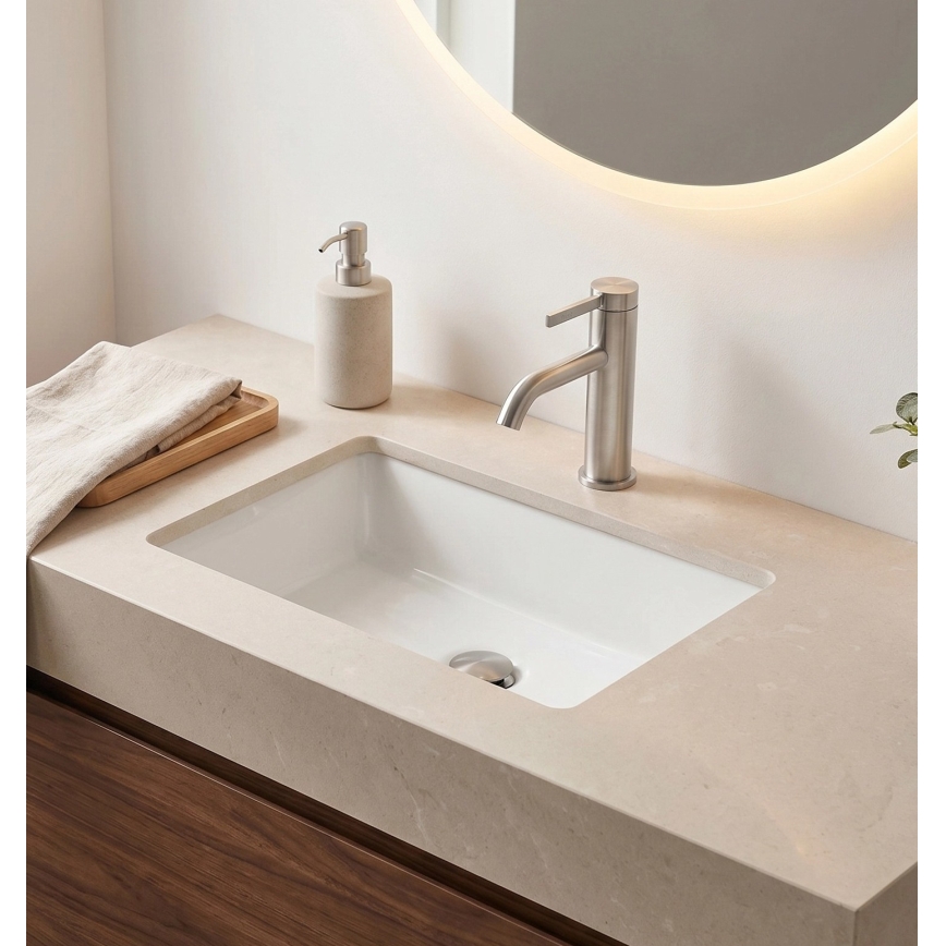 REA-B6530 - Tvättställsblandare RIVO 16,5 cm nickel