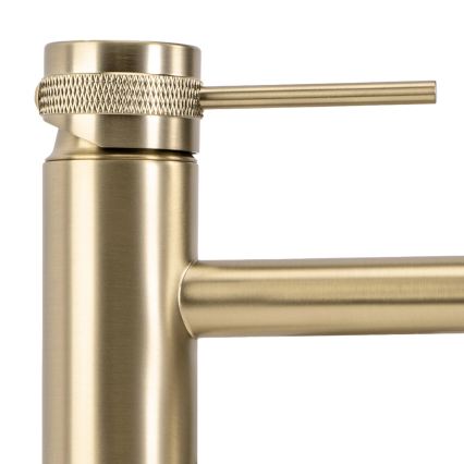 REA-B6896 - Tvättställsblandare LUNGO 28 cm borstad guldfinish