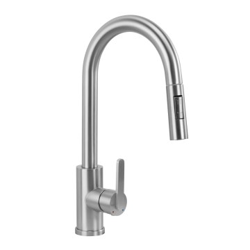 REA-B7573 - Köksblandare med utdragbar handdusch ONTARIO 38 cm nickel
