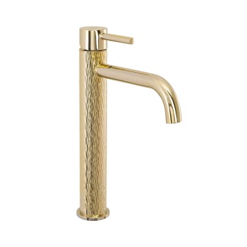 REA-B8821 - Tvättställsblandare LUNGO ART 28 cm, guld