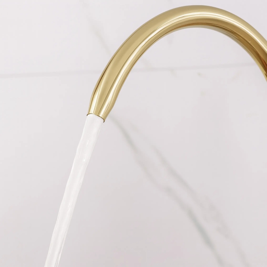 REA-B8989 - Köksblandare med utdragbar dusch och inbyggd filtrering ECO FRESH 37,5 cm guld