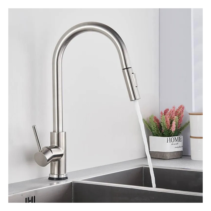 REA-B9146 - Köksblandare FRESH 39,5 cm med utdragbar handdusch, nickel