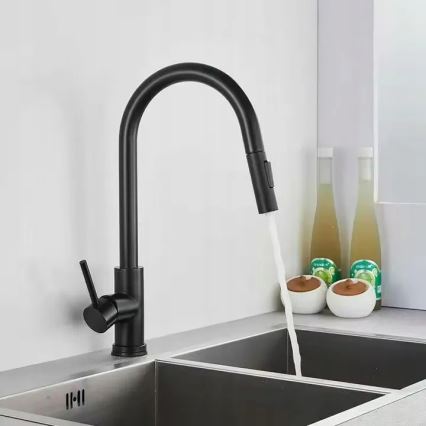 REA-B9147 - Köksblandare FRESH med utdragbar handdusch, 39,5 cm, matt svart