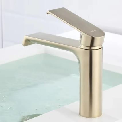 REA-B9969 - Tvättställsblandare HASS 15 cm, borstad guldfinish