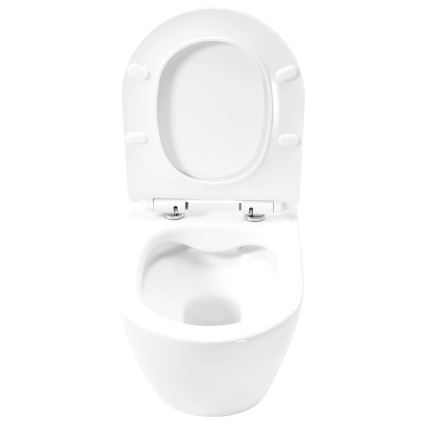 REA-C1400 - Vägghängd WC med sits CARTER RIMLESS keramik/vit