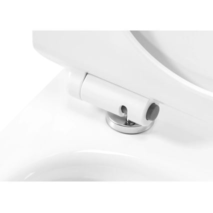 REA-C1400 - Vägghängd WC med sits CARTER RIMLESS keramik/vit