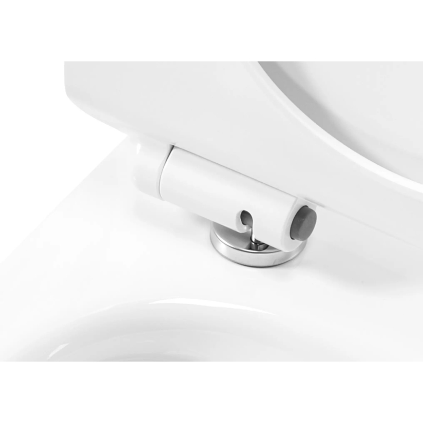REA-C1400 - Vägghängd WC med sits CARTER RIMLESS keramik/vit
