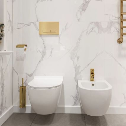 REA-C1400 - Vägghängd WC med sits CARTER RIMLESS keramik/vit