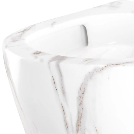 REA-C6390 - Vägghängd toalett med sits CARTER TORNADO RIMLESS keramik/stenimitation