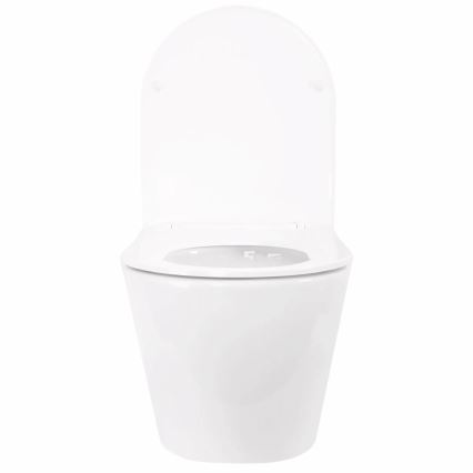 REA-C6800 - Vägghängd WC med sits TITO TORNADO RIMLESS keramik/vit