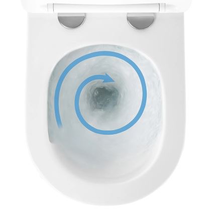 REA-C6800 - Vägghängd WC med sits TITO TORNADO RIMLESS keramik/vit
