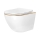 REA-C6806 - Vägghängd WC med sits CARLO MINI TORNADO RIMLESS keramik/vit/guld