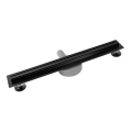 REA-G2710 - Linjär avloppsränna NEOX SLIM 80 cm, rostfritt stål/svart