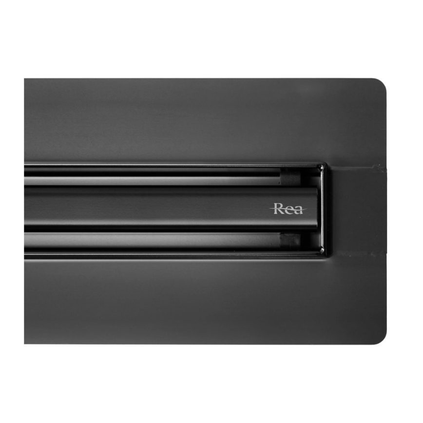 REA-G2710 - Linjär avloppsränna NEOX SLIM 80 cm, rostfritt stål/svart